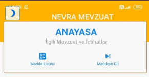 Anayasa İlgili mevzuatlar ve İçtihat