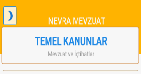 Temel Kanunlar ve ilgili İçtihatlar