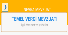 Temel Vergi Mevzuatı ve ilgili İçtihatlar